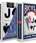 Bicycle Large Print cards (Blue) - Hobby.lt 🇬🇧