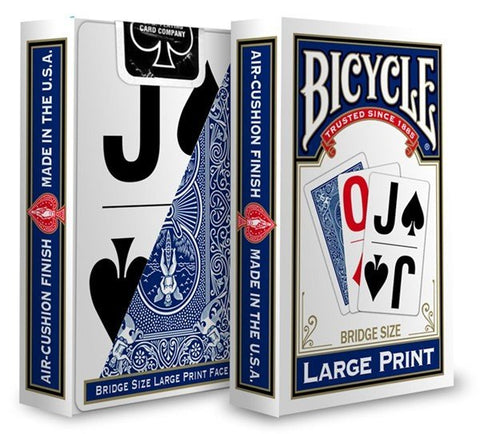 Bicycle Large Print cards (Blue) - Hobby.lt 🇬🇧