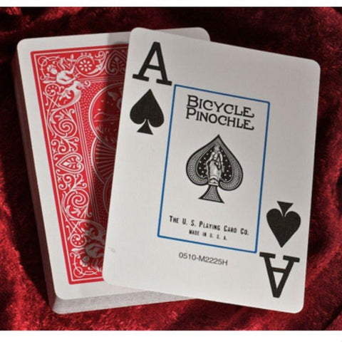 Bicycle Pinochle Jumbo cards (Red) - Hobby.lt 🇬🇧