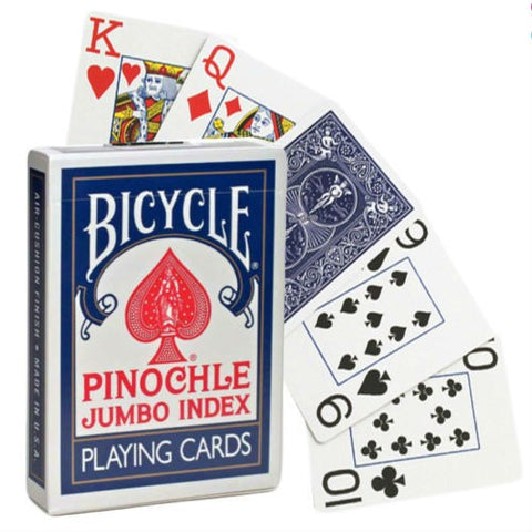 Bicycle Pinochle Jumbo cards (Blue)