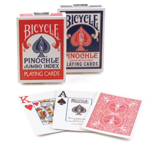 Bicycle Pinochle Jumbo cards (Blue)