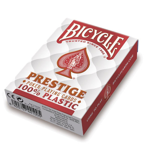 Bicycle Prestige Jumbo poker cards (Red) - Hobby.lt 🇬🇧