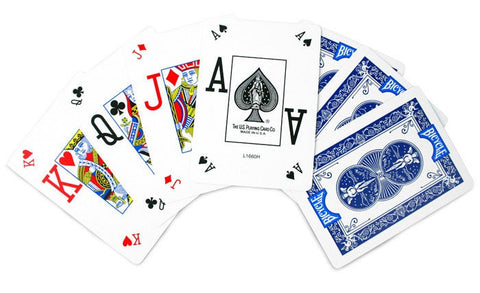 Bicycle Pro Poker Peek playing cards Blue