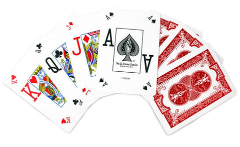 Bicycle Pro Poker Peek playing cards Red