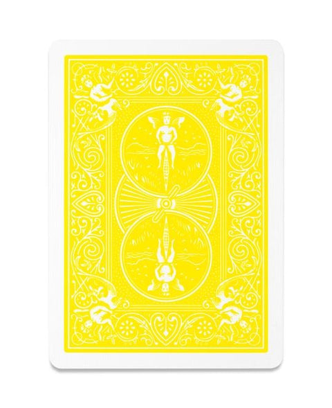 Bicycle Rider Back playing cards (Yellow)