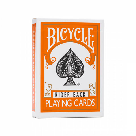 Bicycle Rider Back playing cards (Orange)