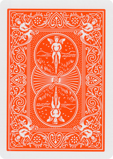 Bicycle Rider Back playing cards (Orange)