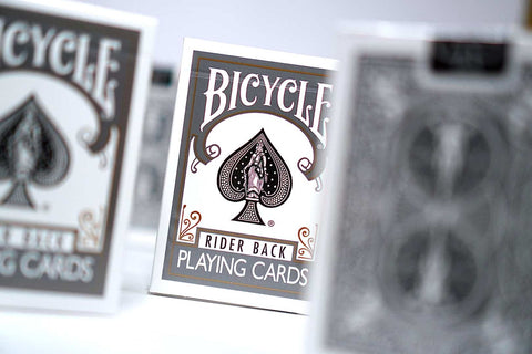 Bicycle Rider Back playing cards (Grey)