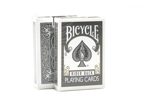 Bicycle Rider Back playing cards (Grey)