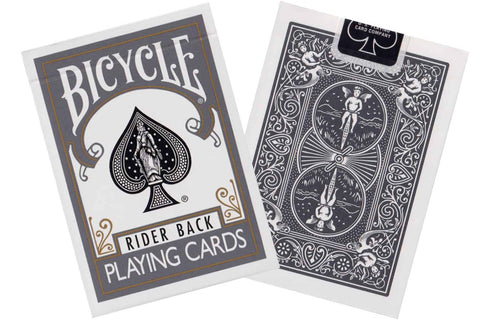 Bicycle Rider Back playing cards (Grey)