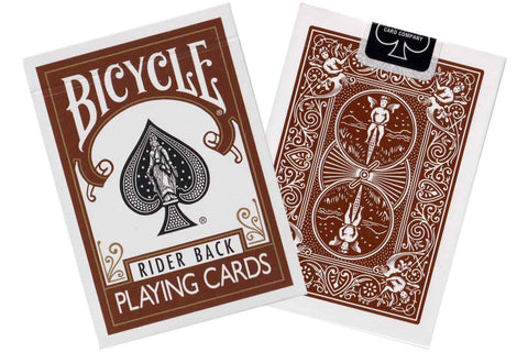 Bicycle Rider Back playing cards (Brown)