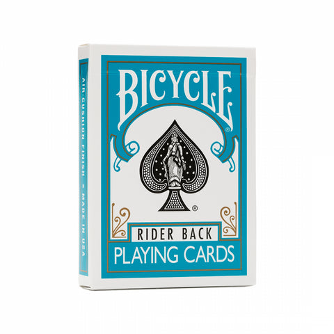 Bicycle Rider Back playing cards (Turquoise)