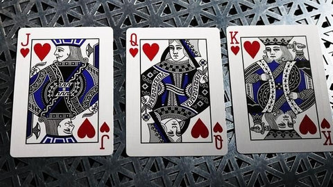 Bicycle Rider Back Metal Luxe playing cards (Blue) - Hobby.lt 🇬🇧