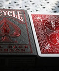 Bicycle Rider Back Metal Luxe playing cards (Red) - Hobby.lt 🇬🇧