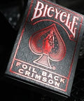 Bicycle Rider Back Metal Luxe playing cards (Red) - Hobby.lt 🇬🇧