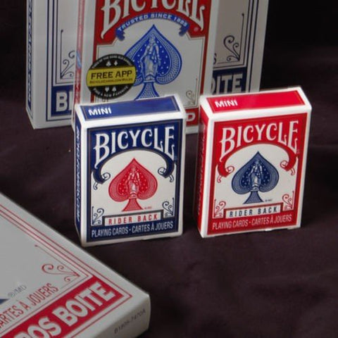 Bicycle Rider Back Mini cards deck (Red) - Hobby.lt 🇬🇧