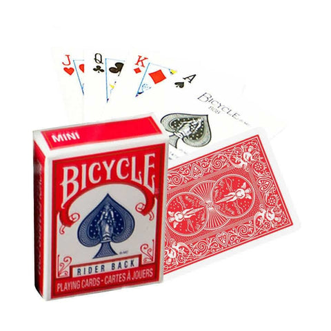 Bicycle Rider Back Mini cards deck (Red) - Hobby.lt 🇬🇧