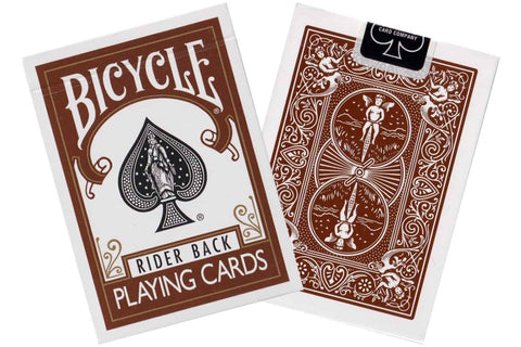 Bicycle Rider Back playing cards (Brown) - Hobby.lt 🇬🇧