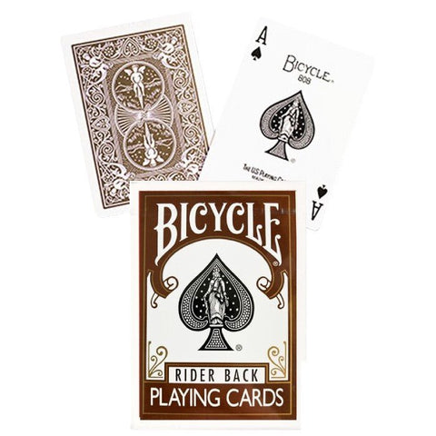 Bicycle Rider Back playing cards (Brown) - Hobby.lt 🇬🇧