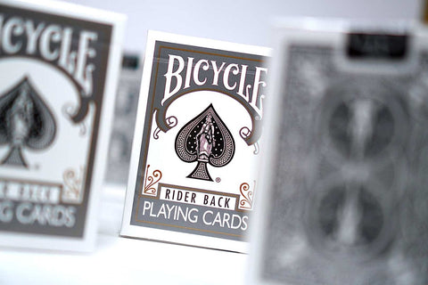 Bicycle Rider Back playing cards (Grey) - Hobby.lt 🇬🇧