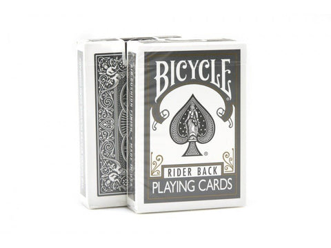 Bicycle Rider Back playing cards (Grey) - Hobby.lt 🇬🇧