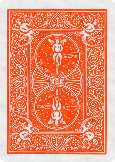 Bicycle Rider Back playing cards (Orange) - Hobby.lt 🇬🇧