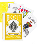 Bicycle Rider Back playing cards (Yellow) - Hobby.lt 🇬🇧