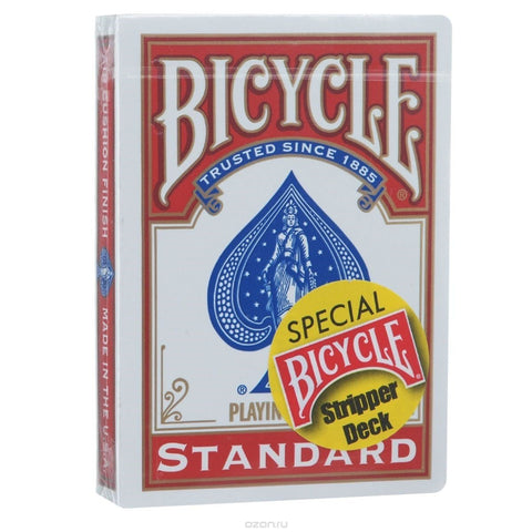 Bicycle Rider Back Stripper playing cards (Red) - Hobby.lt 🇬🇧