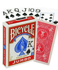 Bicycle Rider Jumbo poker cards (Red) - Hobby.lt 🇬🇧