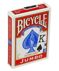 Bicycle Rider Jumbo poker cards (Red) - Hobby.lt 🇬🇧