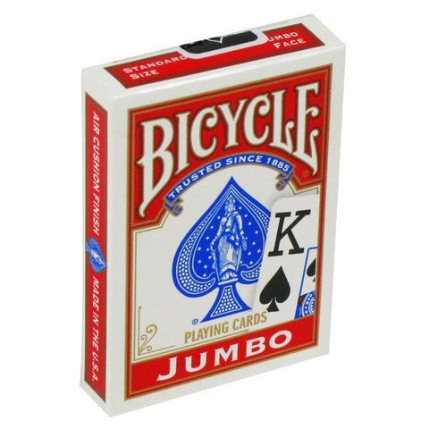 Bicycle Rider Jumbo poker cards (Red) - Hobby.lt 🇬🇧