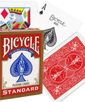 Bicycle Rider Standard poker cards golden frame (Blue)