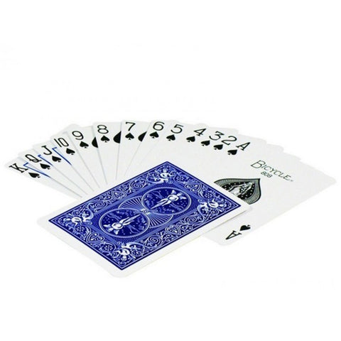 Bicycle Rider Standard poker cards golden frame (Blue)