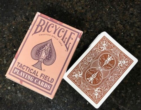 Bicycle Tactical Field brown playing cards