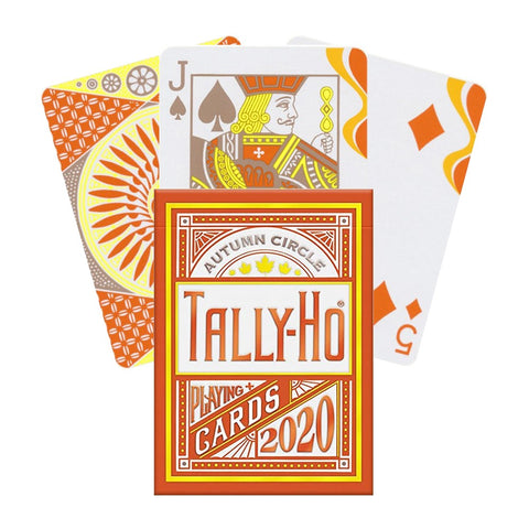 Bicycle Tally-Ho Autumn circle cards