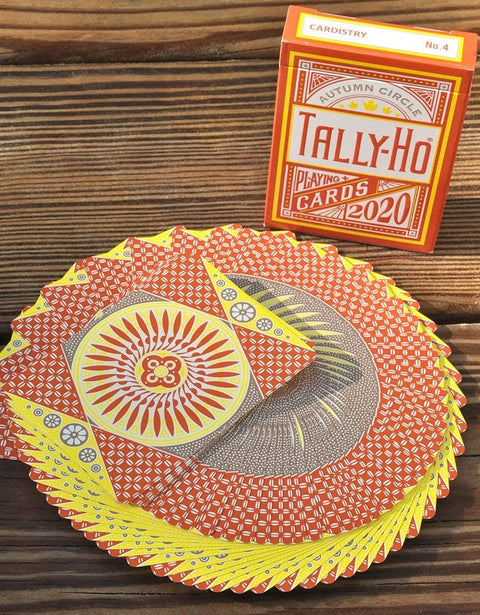 Bicycle Tally-Ho Autumn circle cards