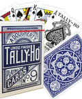 Bicycle Tally - Ho Fan back cards (Blue) - Hobby.lt 🇬🇧