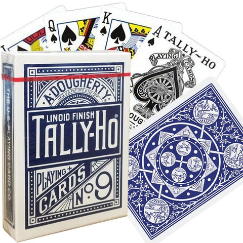 Bicycle Tally - Ho Fan back cards (Blue) - Hobby.lt 🇬🇧