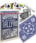 Bicycle Tally-Ho Fan back cards (Blue)