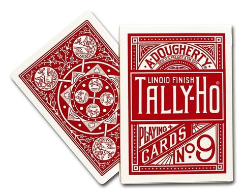 Bicycle Tally - Ho Fan back cards (Red) - Hobby.lt 🇬🇧