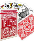 Bicycle Tally - Ho Fan back cards (Red) - Hobby.lt 🇬🇧