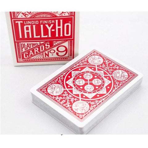 Bicycle Tally - Ho Fan back cards (Red) - Hobby.lt 🇬🇧