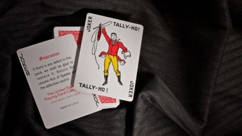 Bicycle Tally-Ho Fan back cards (Red)