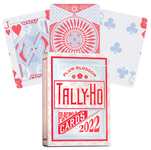 Bicycle Tally-Ho Plum Blossom Playing Cards