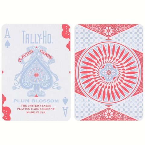 Bicycle Tally-Ho Plum Blossom Playing Cards