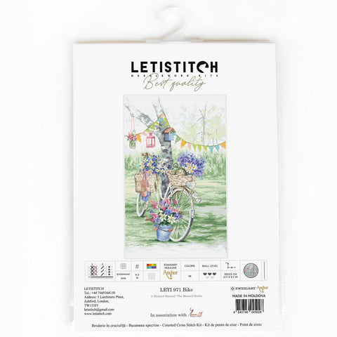 Bike SLETI971 - Cross Stitch Kit - Hobby.lt 🇬🇧