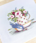 Bird and Teacup SBA2324 - Cross Stitch Kit - Hobby.lt 🇬🇧