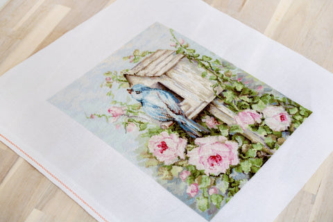 Bird House & Roses SB2352 - Cross Stitch Kit - Hobby.lt 🇬🇧