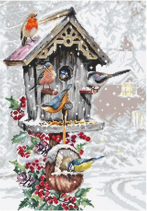 Bird House SB2399 - Cross Stitch Kit - Hobby.lt 🇬🇧