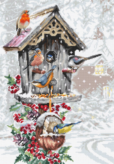 Bird House SB2399 - Cross Stitch Kit - Hobby.lt 🇬🇧